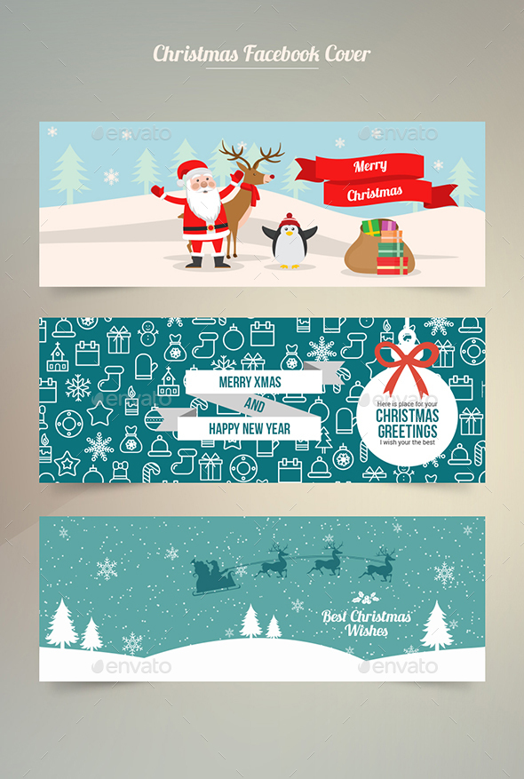 Facebook Cover Christmas - Social Media Web Elements