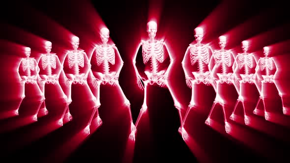 Skeletons Lights Dancing