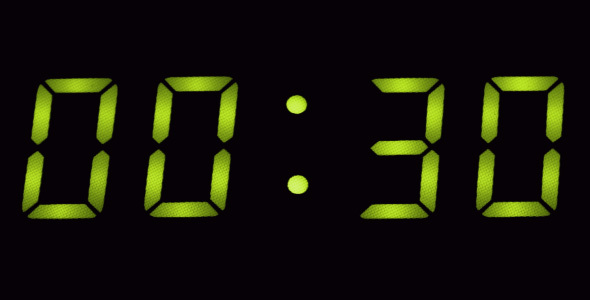 Digital Countdown Timer 2, Stock Footage | VideoHive