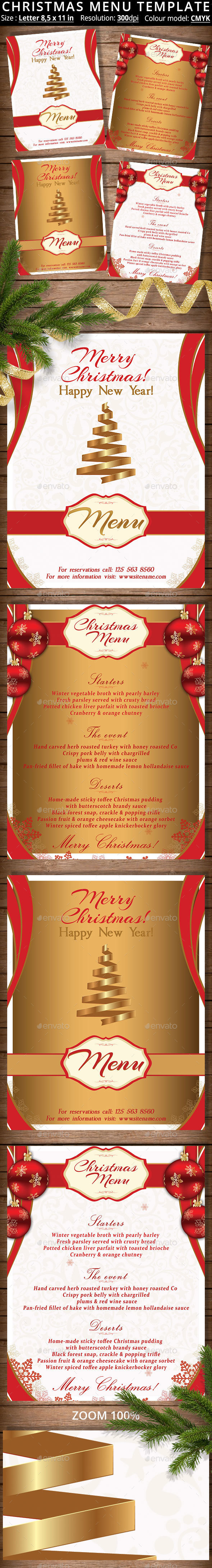 Christmas Menu Template