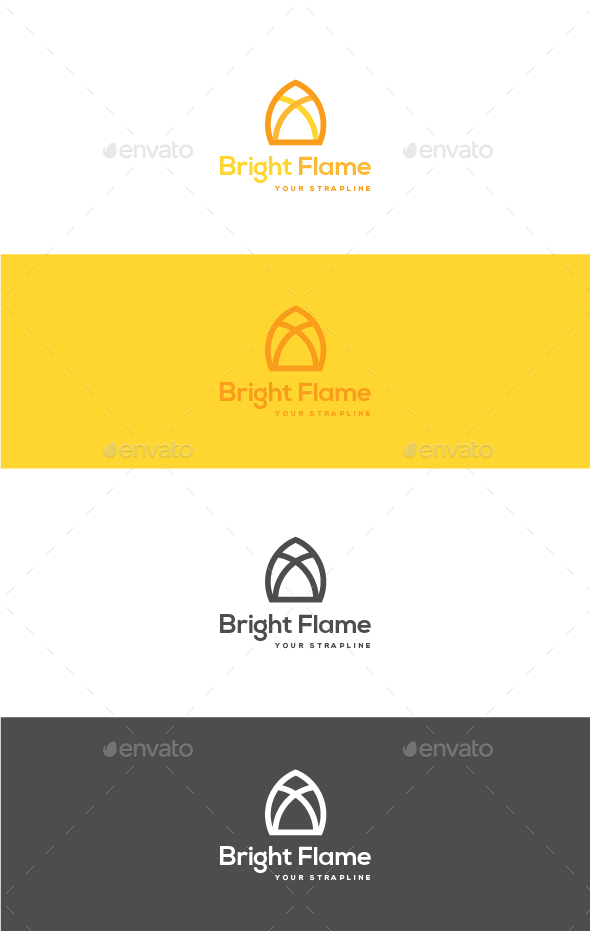Bright Flame Logo - Symbols Logo Templates