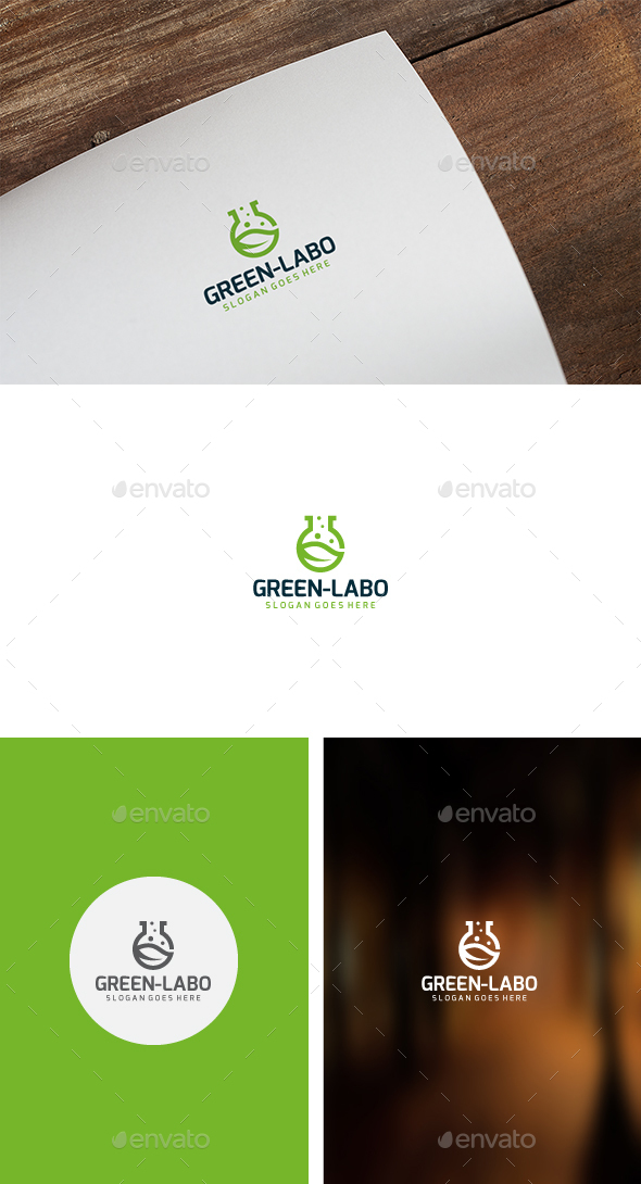Green Lab Logo - Nature Logo Templates