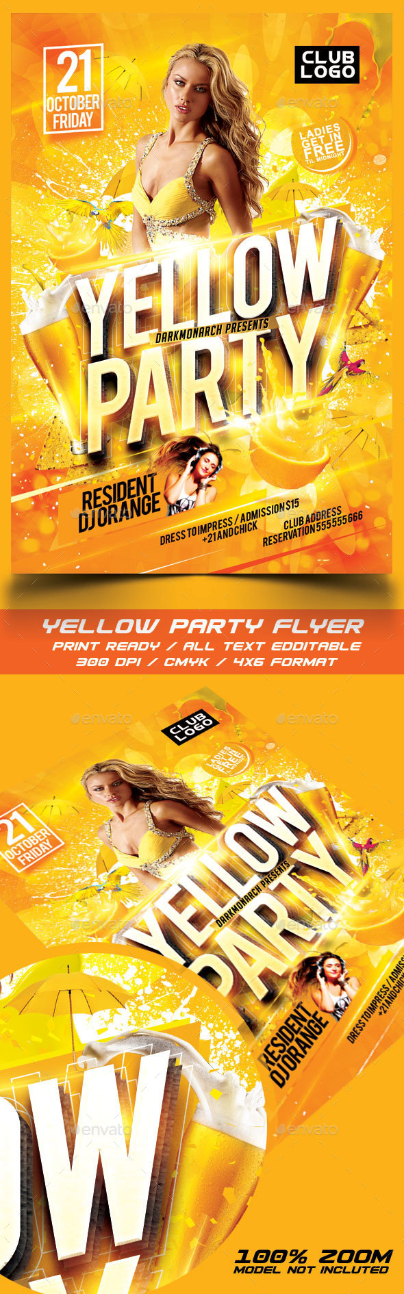 Yellow Party Flyer - Events Flyers