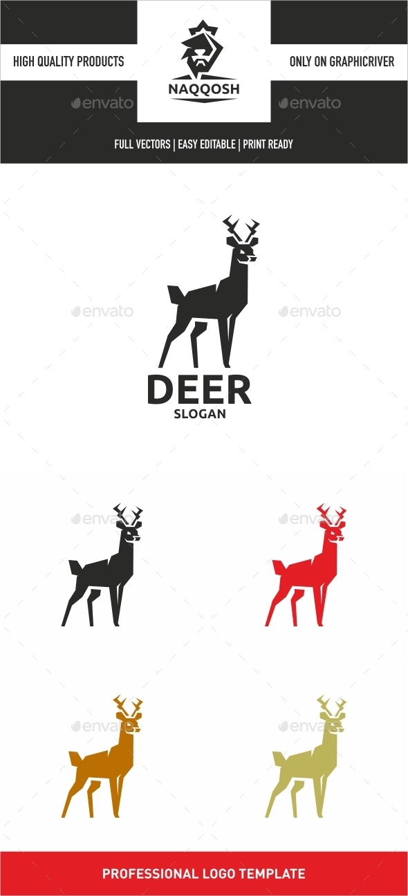 Deer - Animals Logo Templates