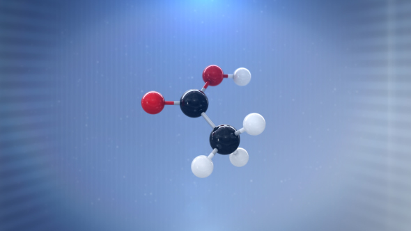 3D Molecule (Acetic Acid)