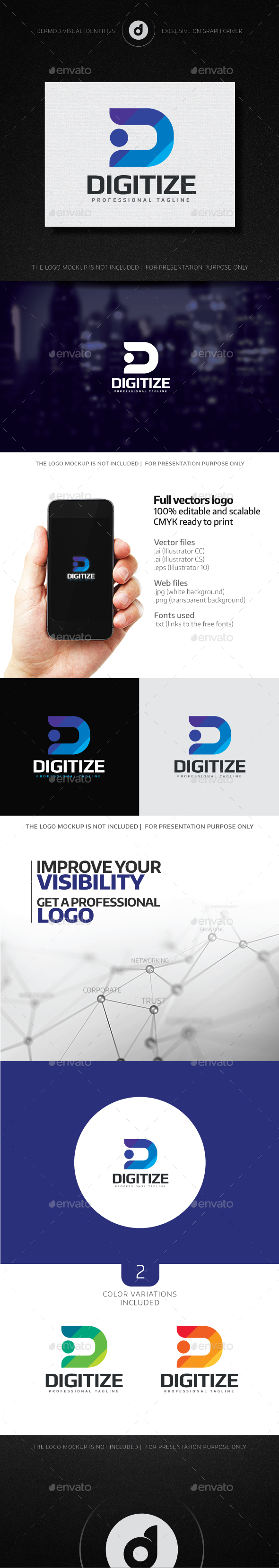 Digitize Logo - Letters Logo Templates