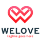 Welove Letter W Logo by dreamstudio29 | GraphicRiver