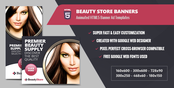 Beauty Store Banners - CodeCanyon 13640708
