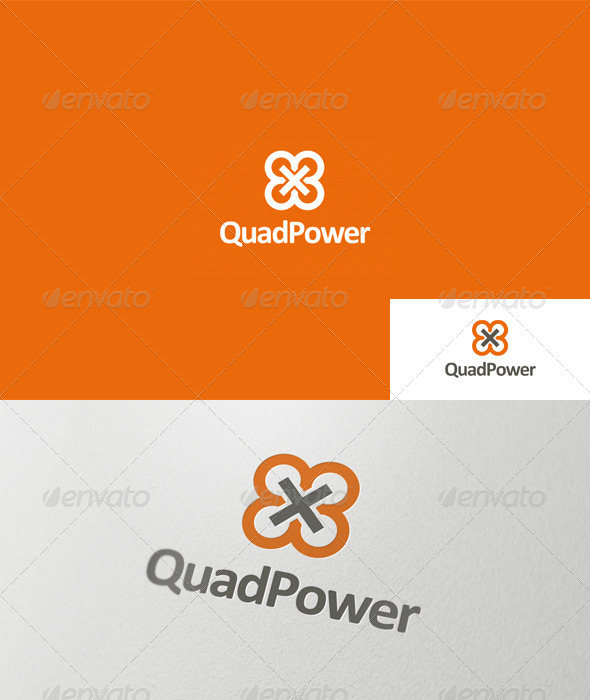 Quad Power Logo - Symbols Logo Templates