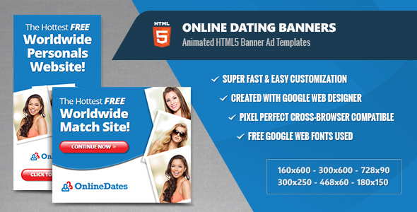 Online Dating Banners - CodeCanyon 13640936