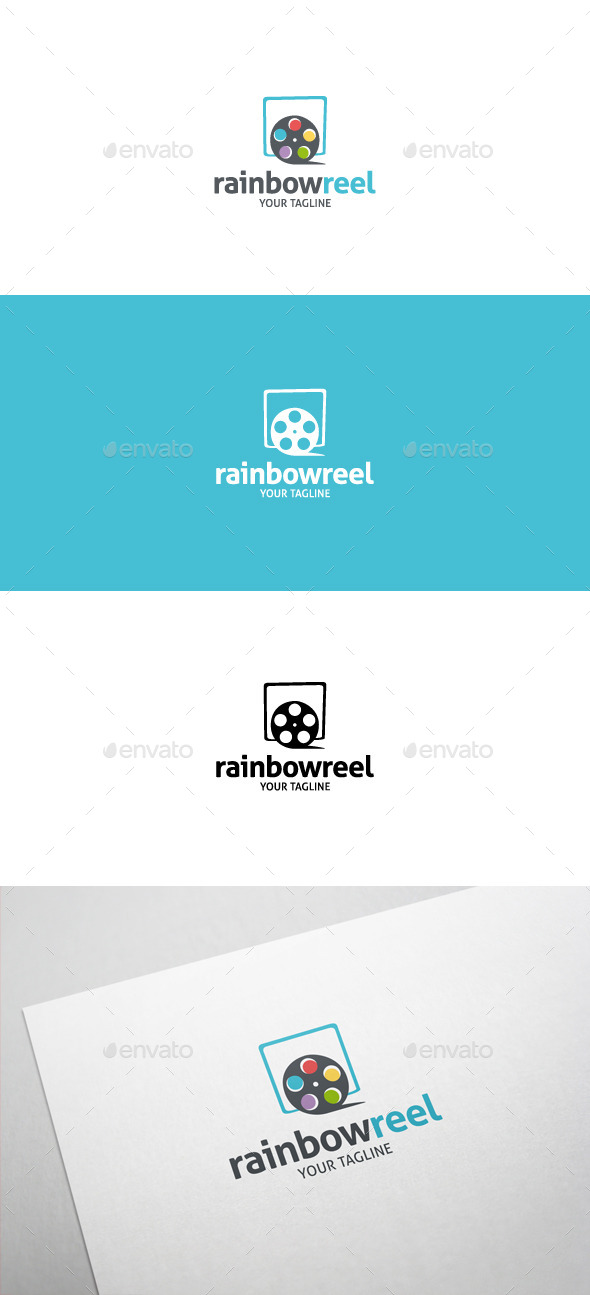 Rainbow Reel Logo - Symbols Logo Templates