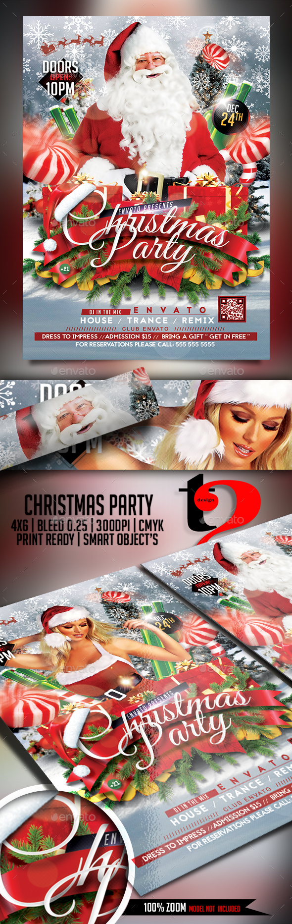 Christmas Party Flyer Template