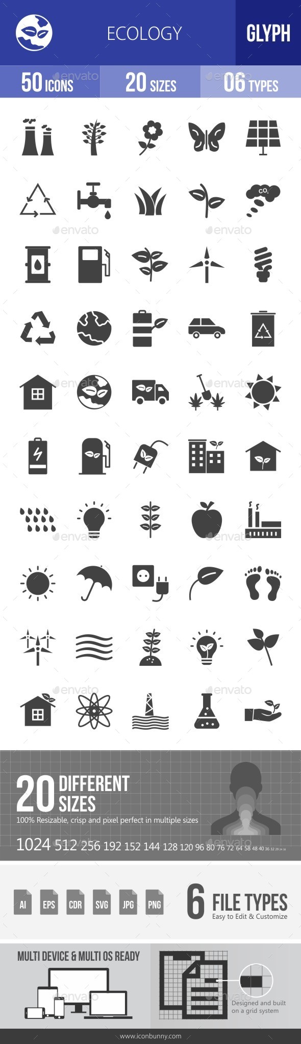 Ecology Glyph Icons - Icons