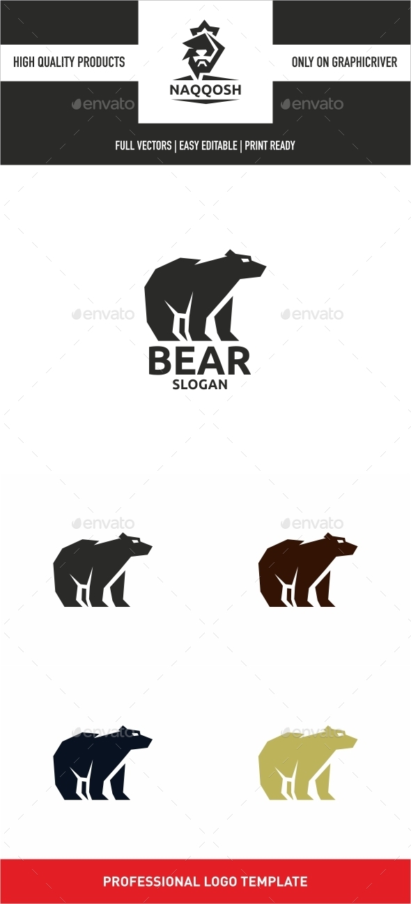 Bear - Animals Logo Templates