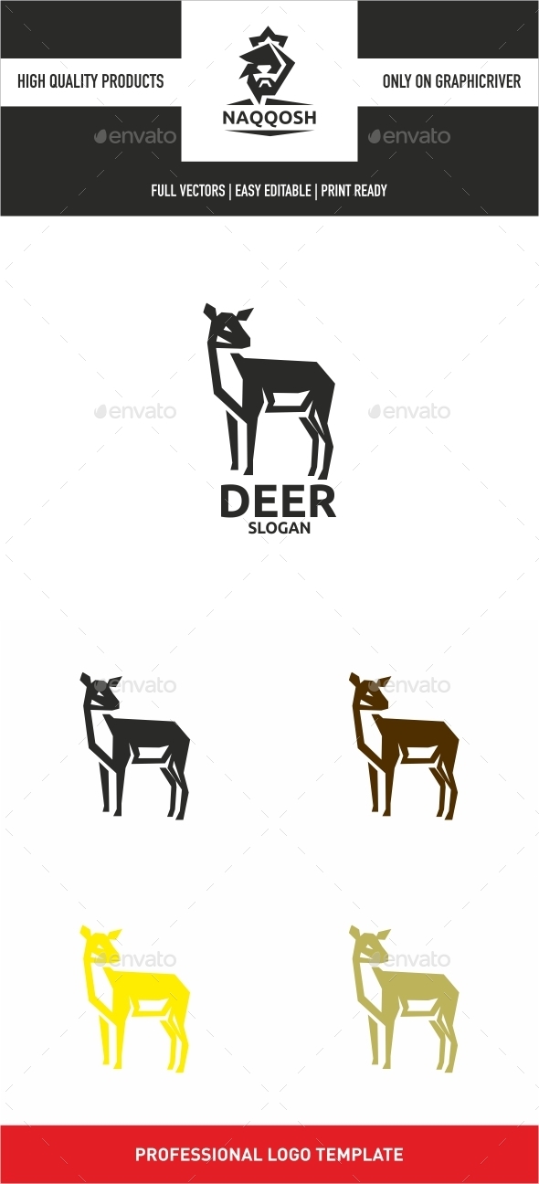 Deer - Animals Logo Templates