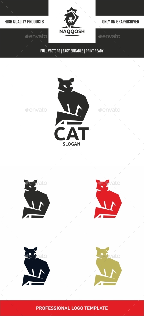 Cat - Animals Logo Templates