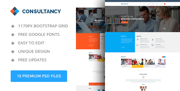 Consultancy Theme : PSD Template