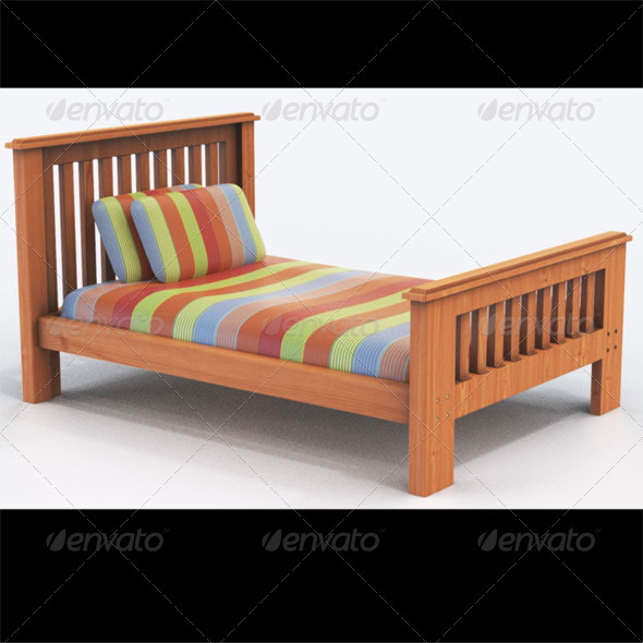 Bounty king single bed - 3DOcean Item for Sale