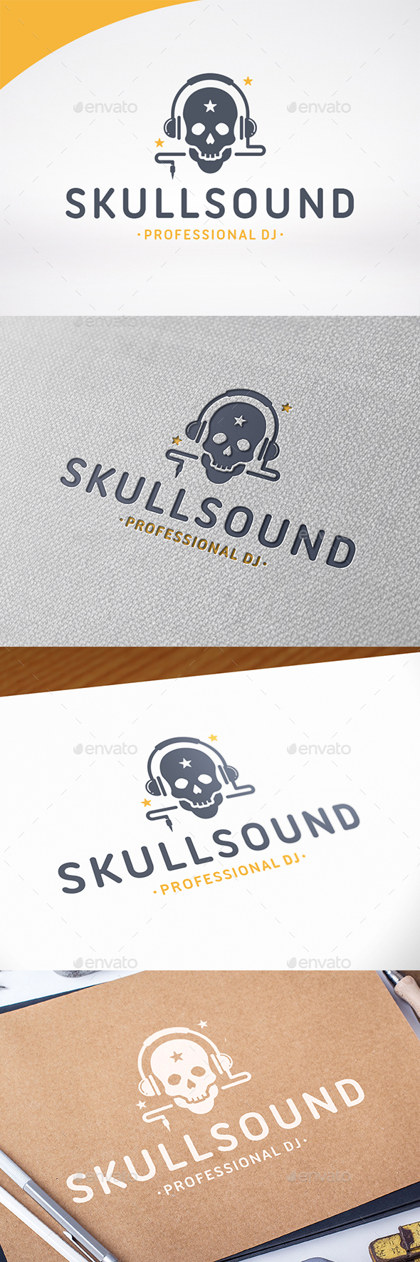Skull Sound Logo Template - Humans Logo Templates