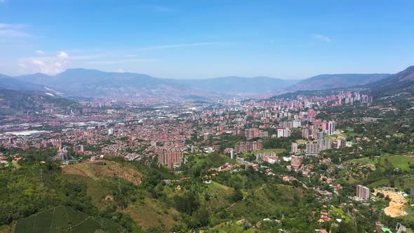 The Medellin City Aerial View