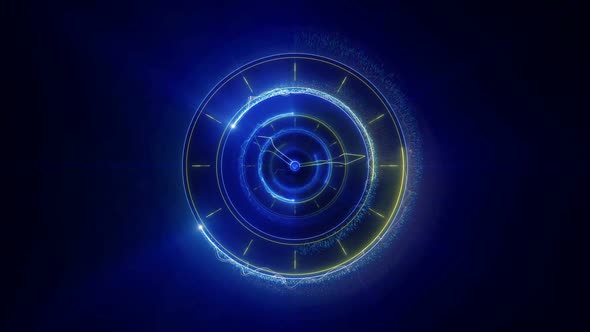 Neon Clocks Loopable Background, Package