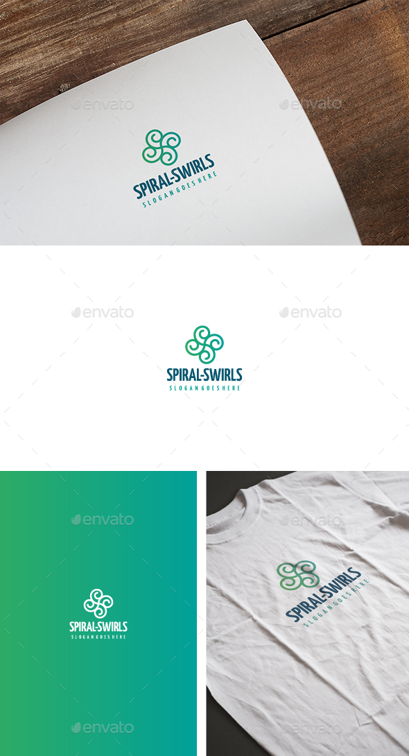 Spiral Swirls Logo - Abstract Logo Templates