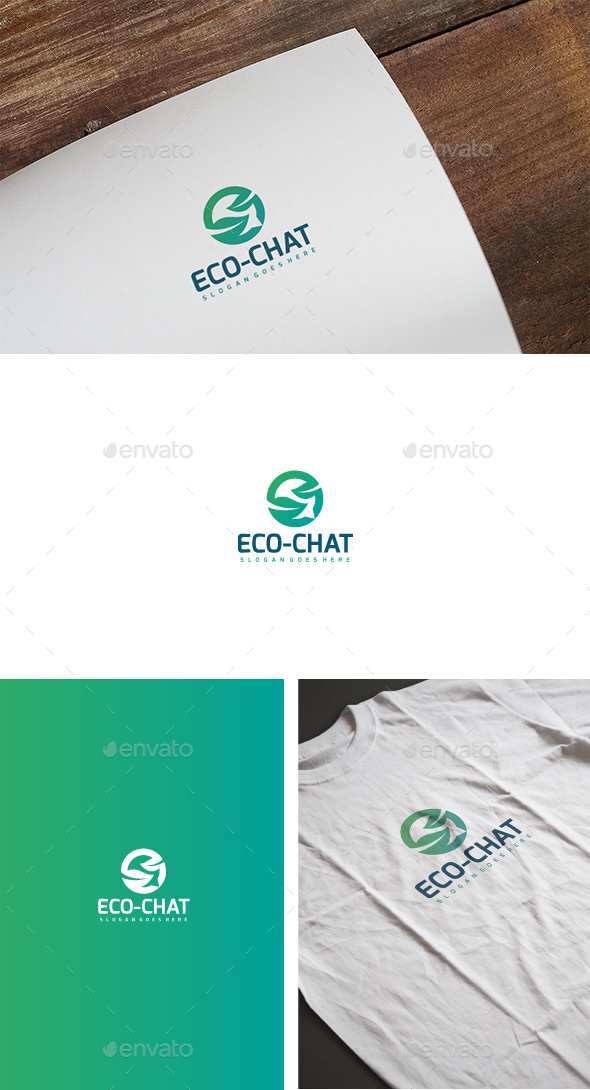 Eco Chat Logo - Abstract Logo Templates