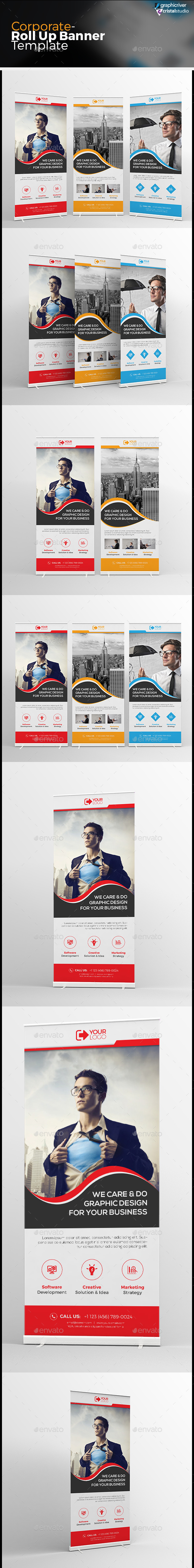 Corporate Roll-up Banner - Signage Print Templates