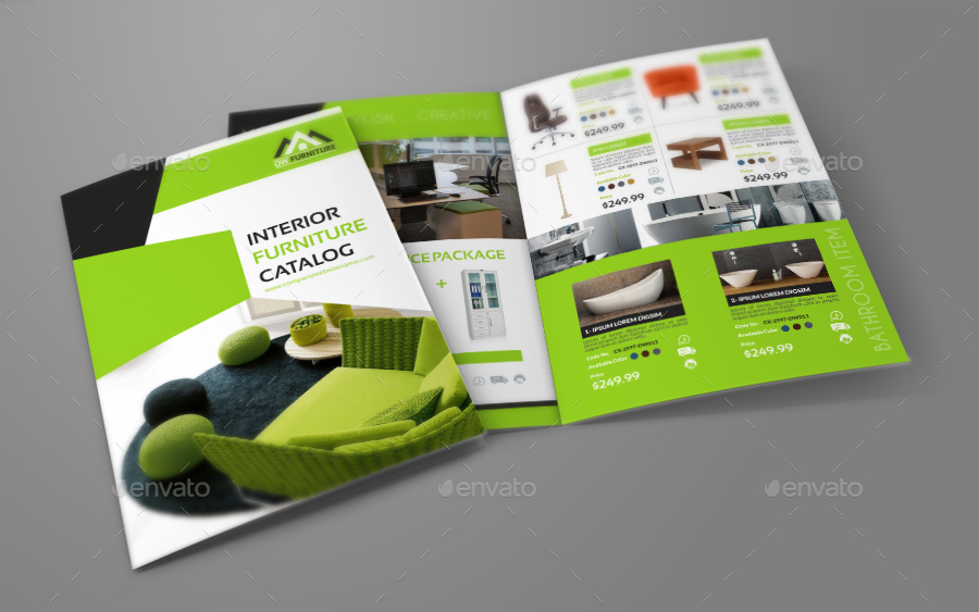 furniture products catalog bi fold brochure by owpictures graphicriver