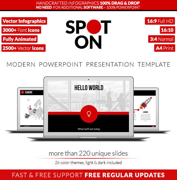 Spot On - Powerpoint Presentation Template - Business PowerPoint Templates
