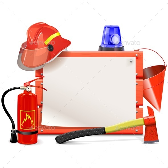 Vector Firefighter Board - Industries Business