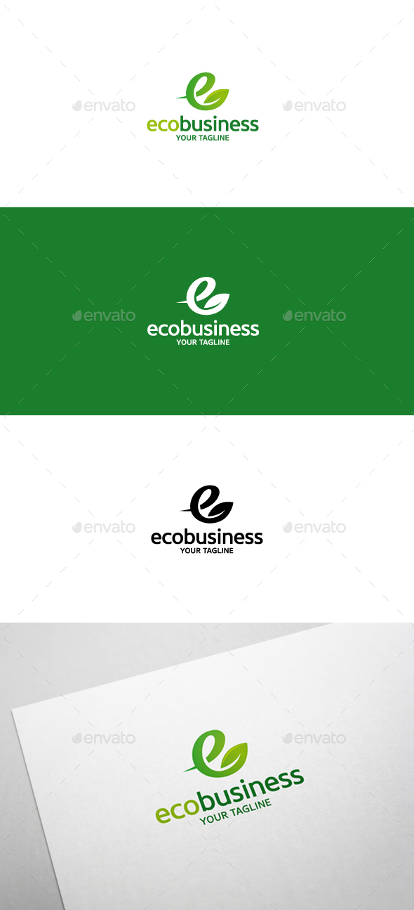 Eco Business Logo - Letters Logo Templates