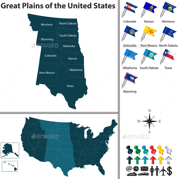 Great Plains of the United States - Travel Conceptual
