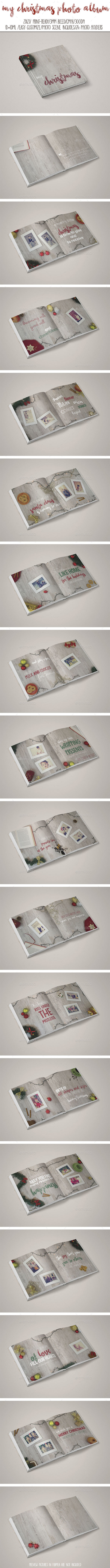 My Christmas Photo Album - Photo Albums Print Templates