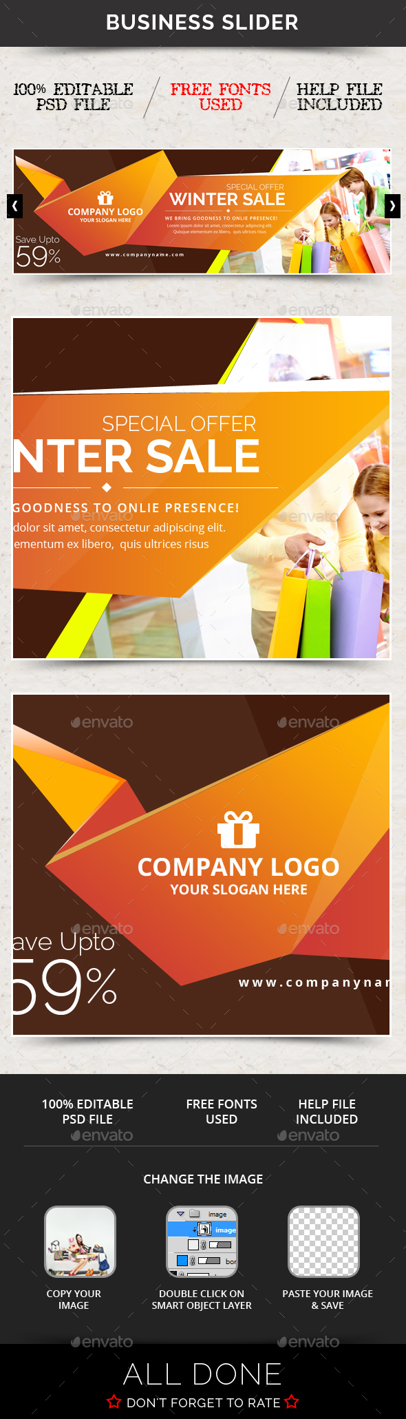 Business Slider V45 - Sliders & Features Web Elements