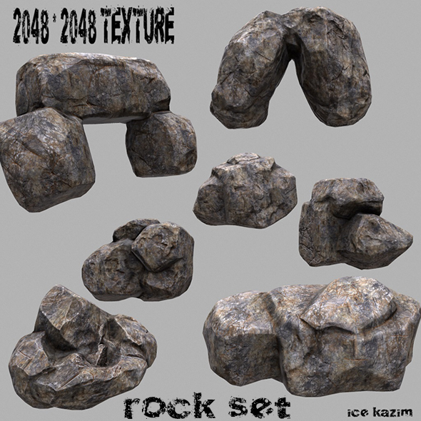 stone_set_3 - 3Docean 13655235