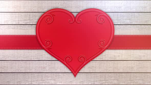 Wooden heart background