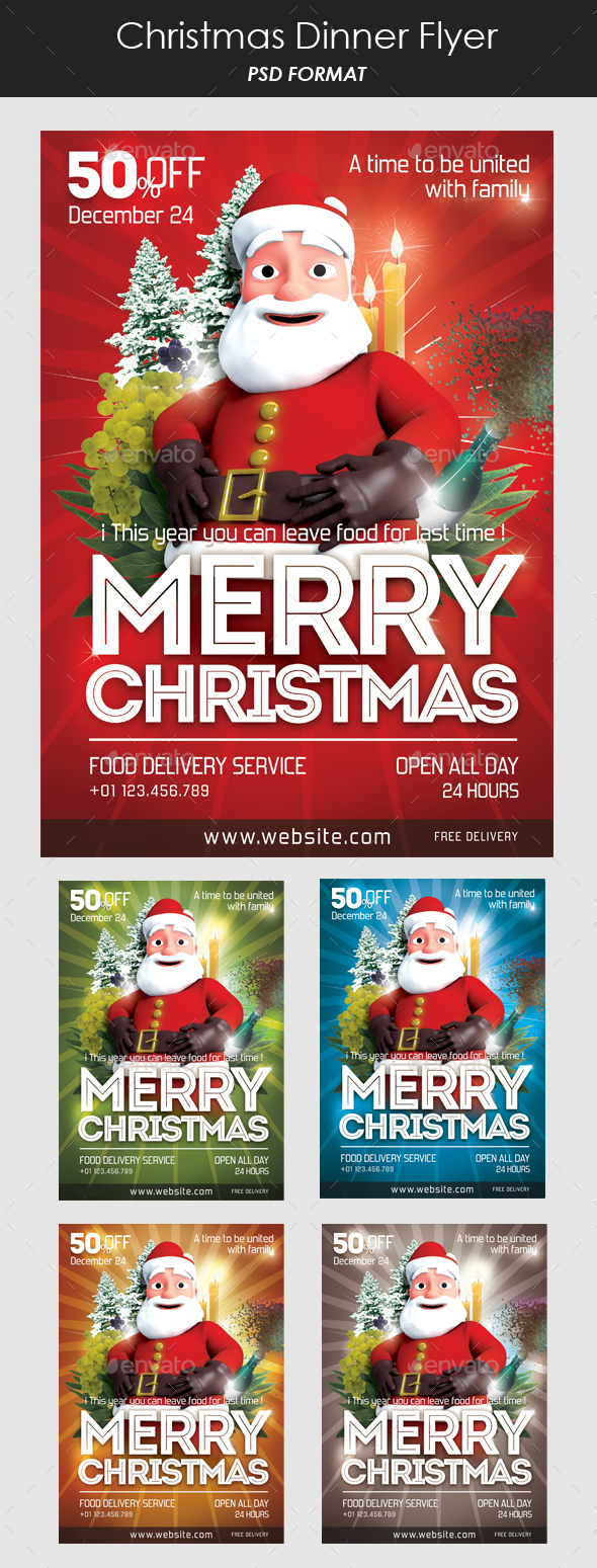 Christmas Santa Claus Flyer - Holidays Events