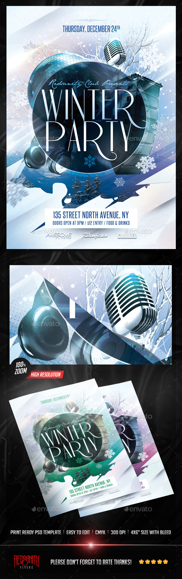 Winter Party Flyer - Clubs & Parties Events
