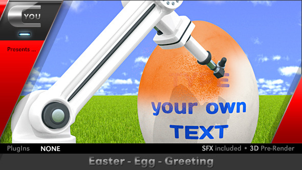Easter Egg Greeting - VideoHive 10880075
