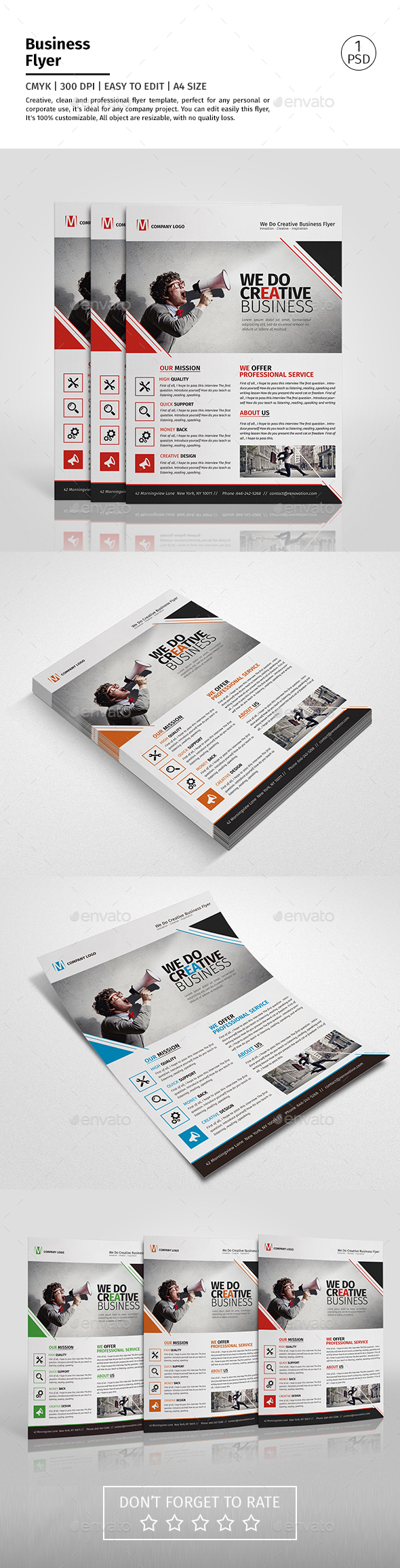 A4 Corporate Business Flyer Template Vol 05 - Corporate Flyers