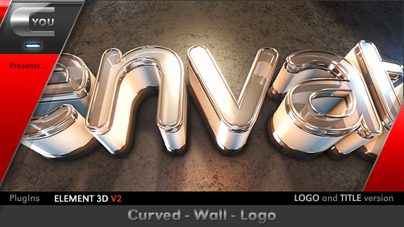 Curved Wall Logo - VideoHive 10410969