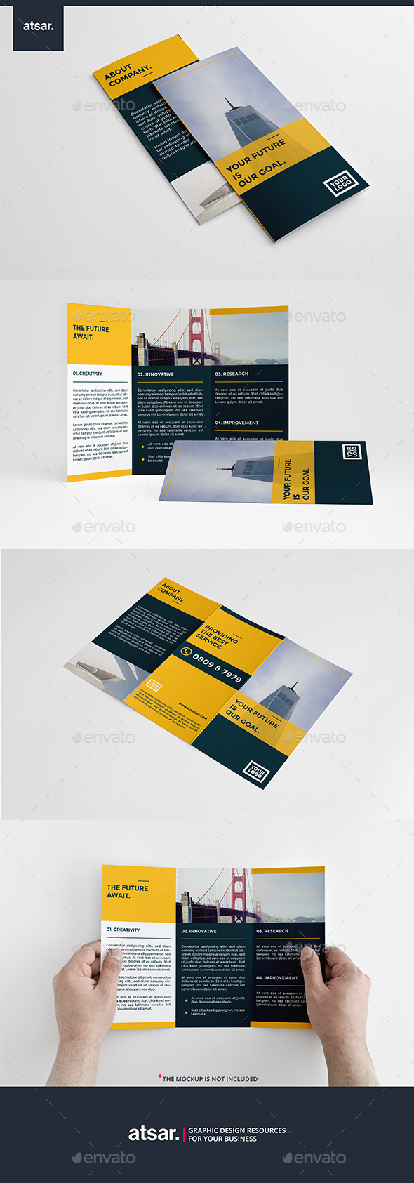 Modern Multipurpose Trifold - Corporate Brochures