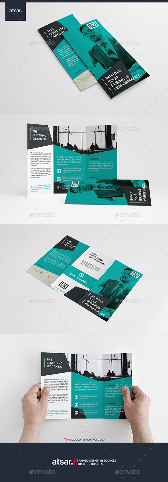 Modern Elegant Trifold - Corporate Brochures