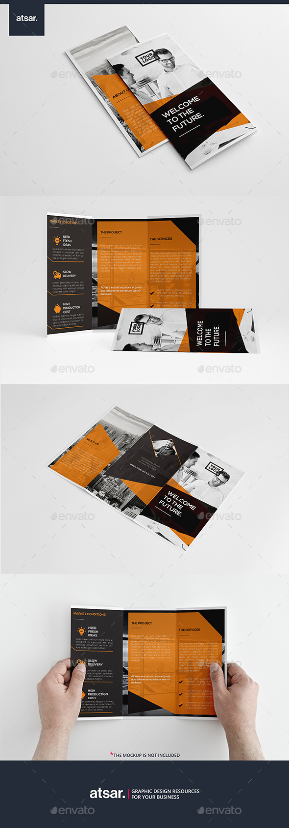 Clean Corporate Trifold - Corporate Brochures