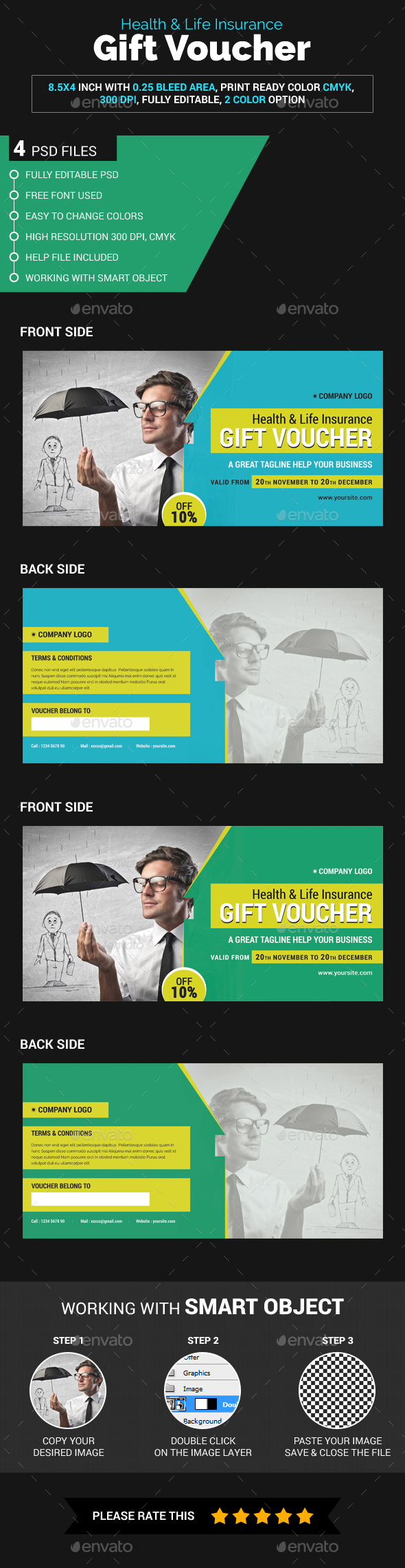 Insurance Gift Voucher - Loyalty Cards Cards & Invites