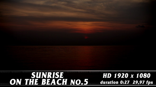 Sunrise On The Beach No.5