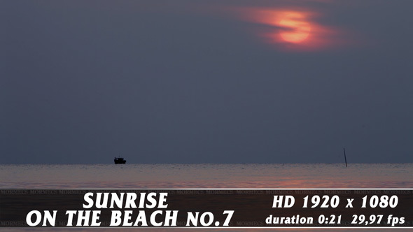 Sunrise On The Beach No.7