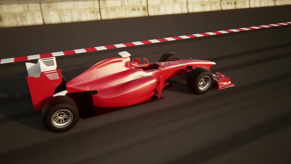 Endless F1 Racing Car 360 degrees animation showing each side. Loopable. HD alt