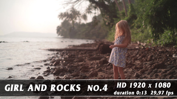 Girl and Rocks No.4